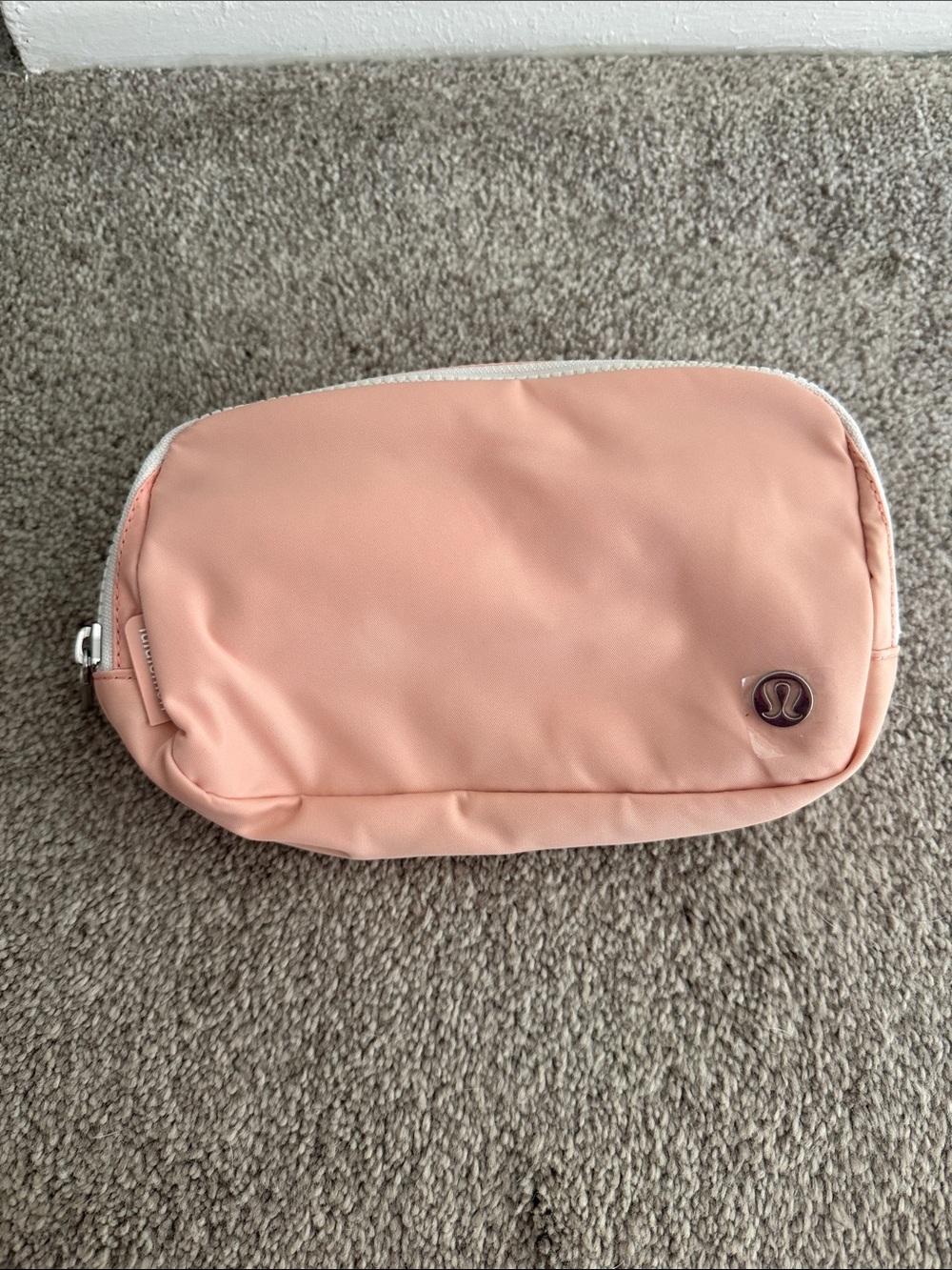 lululemon everyday belt bag in blush / peach